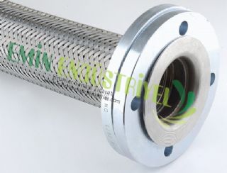 Paslanmaz Örgülü Spiral Hortum Flanlş Bağlantılı